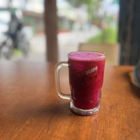 Dragon fruit juice   at Lusidus in Yogyakarta