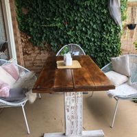 Outdoor seating at Diggers Vegie Kitchen in Anglesea