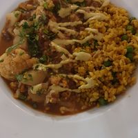 Cauliflower and potato curry at Diggers Vegie Kitchen in Anglesea