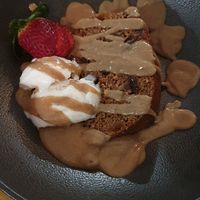 Baked spice pudding at Diggers Vegie Kitchen in Anglesea