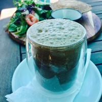 Raw latte at Diggers Vegie Kitchen in Anglesea