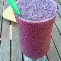 Hail le Berry smoothie  at Diggers Vegie Kitchen in Anglesea