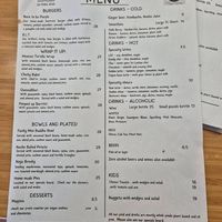 Menu July 2025 at Diggers Vegie Kitchen in Anglesea