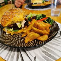 Beetroot Burger at Diggers Vegie Kitchen in Anglesea
