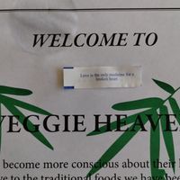Waiting to see if my fortune cookie is accurate at Veggie Heaven in Montclair