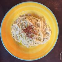 Kamut Spaghetti with Fennel  at L'Albero Vita in Pistoia
