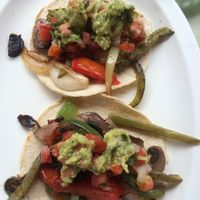 grilled veggie tacos at Taco Loco in Cabo San Lucas