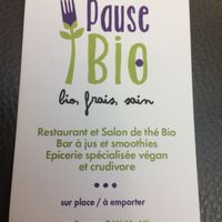Businesscard front at PauseBio in Grenoble