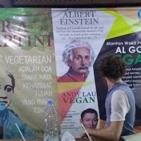 Vegans at Veganissimo in Yogyakarta