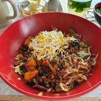 Rice noodle salad with veggies at Fei Scho in Munich