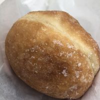 Bricohe donut from the cake counter at The V Spot in Nottingham
