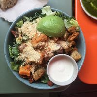 Vegan Ceasar Sallad at Mahalo - Hornsgatan in Stockholm