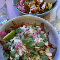 Loaded fries over guys and Mexican bowl  at Mahalo - Hornsgatan in Stockholm