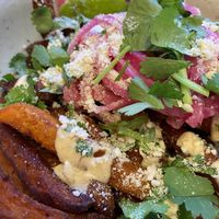 Loaded fries over guys  at Mahalo - Hornsgatan in Stockholm