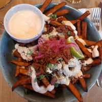 Loaded fries (9/21) at Mahalo - Hornsgatan in Stockholm