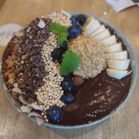 Acai smoothie bowl with Mahalo topping at Mahalo - Hornsgatan in Stockholm