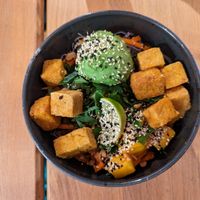 glass noodle bowl at Mahalo - Hornsgatan in Stockholm