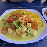 Opor with Tofu (pretty good, well seasoned) at Blue Toba in Ashland