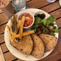 Tomato tostadas  at The Bristolian in Bristol