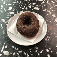 Vegan chocolate donut  at Aether in Tijuana