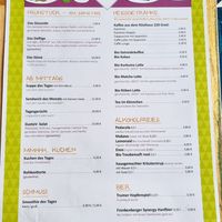 Menu at GustaV in Salzburg