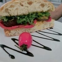 Mediterranean sandwich. delicious  at GustaV in Salzburg
