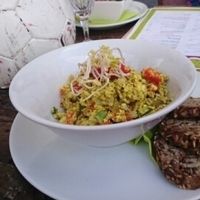 scrambled tofu  at GustaV in Salzburg