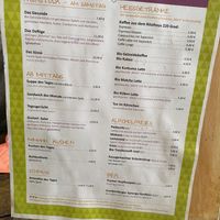 Menu  at GustaV in Salzburg