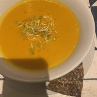 Parsnip and carrot soup  at GustaV in Salzburg