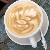 Oat milk latte  at GustaV in Salzburg