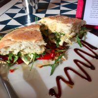 Mediterranean themed sandwich (I can't remember the exact name, but it was delicious!!) at GustaV in Salzburg