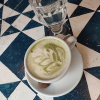 Matcha Latte at GustaV in Salzburg