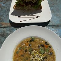 Dish if the day (stew) and sandwich of the month  at GustaV in Salzburg