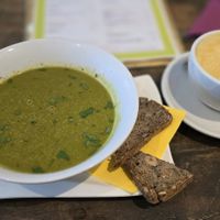 Tagessuppe - Mangold Grünkohl at GustaV in Salzburg