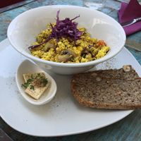 Tofu scramble at GustaV in Salzburg