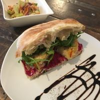 Special: Pumpkin Schnitzel Sandwich (side included) at GustaV in Salzburg