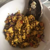 Scrambled tofu at GustaV in Salzburg