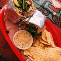 Greenita burrito at Stir it Up in St Augustine