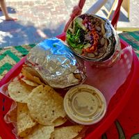 The “Vegan Burrito” - featuring Beyond Burger minced at Stir it Up in St Augustine