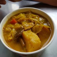 NT70 Curry Rice. Very thick curry sauce pour over the rice. Not very spicy. at Xiang Guang  in Taipei