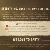 Totally Vegan Totally Tasty at Vapiano in Surfers Paradise