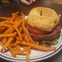 Beyond meat burger at Smoke and Barrel in Washington