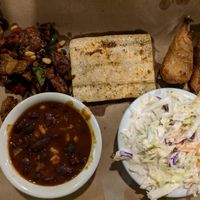 Vegan sample platter. at Smoke and Barrel in Washington