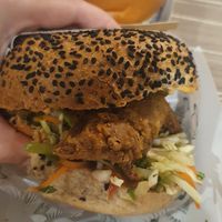 Fried chicken burger at Soul Burger in Randwick