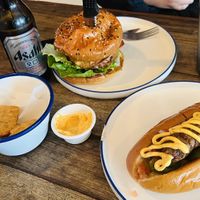 Brekky Burger, Chilli Dog & Nuggets + Beer!!  at Soul Burger in Randwick