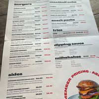 Soul Burger Menu at Soul Burger in Randwick