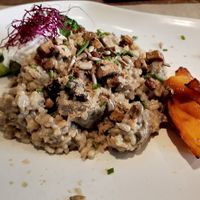 Risotto con tofu, brócoli, boniato y veganesa at Kombu in Sant Cugat Del Valles