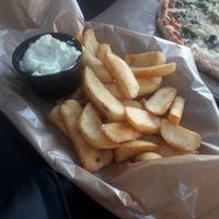 Chips with vegan mayo at Green Bus in Wroclaw