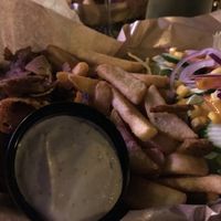 Kebab meal  at Green Bus in Wroclaw