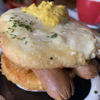 Sausage hash brown stack   at Sweet Release in Wellington